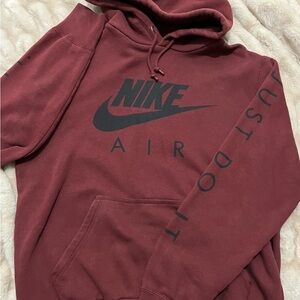 Nike Men's Maroon Hoodie